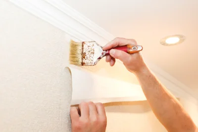 Pose de papier peint à Arnéguy — revêtements muraux et toiles de verre